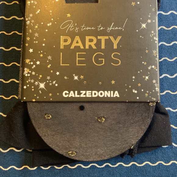 🦁 3/$30 Calzedonia Black Party Legs Tights - Picture 1 of 3